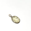 Anhänger gravierter Lemon CitrinScarab, 750 Gold l 18K Gold, seitliche Ansicht