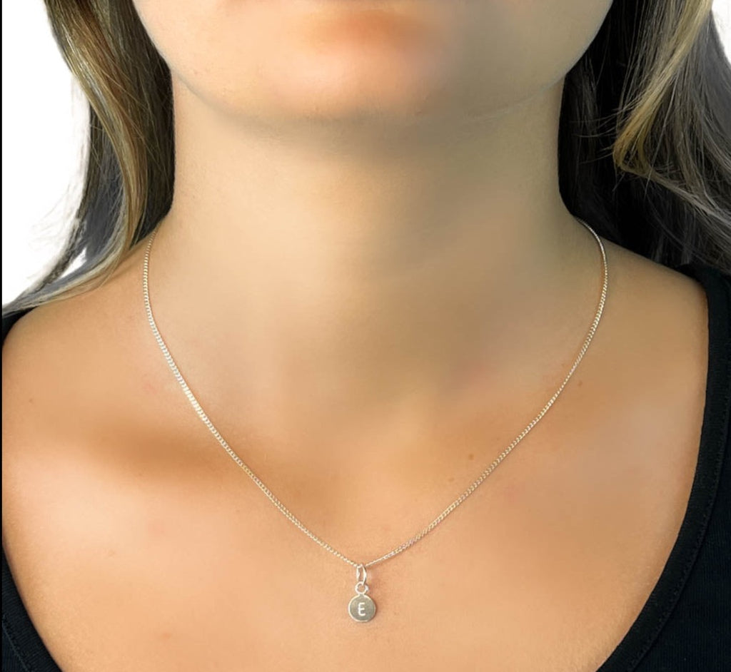 WOLTER Collier Initial "E" 925 Silber