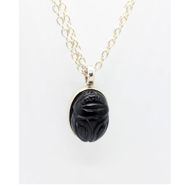 Wolter Anhänger Scarab Onyx 925 Silber