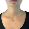 Wolter Collier TINY STAR 925 Silber mit schwarzem Hämatit Stern