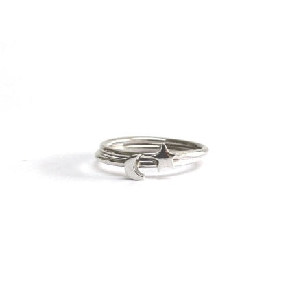 Wolter Ring TINY MOON 925 Silber