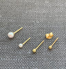 Wolter Tiny & Minimalist PEARL 5 750 Gold l 18K Gold, Vollperle 3 mm und 5 mm 